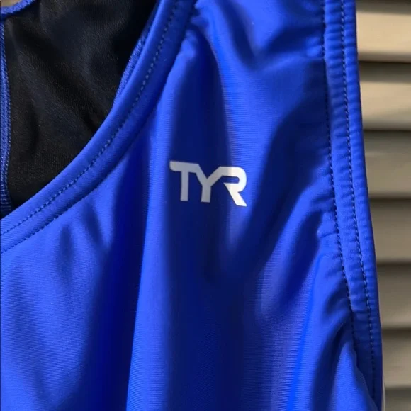 TYR Vibrant Blue Athletic  Swimsuit NWT - Picture 3 of 6